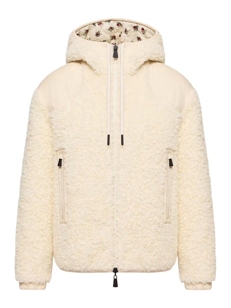 FELPA IN TEDDY REVERSIBILE IMBOTTITA CON CAPPUCCIO E ZIP