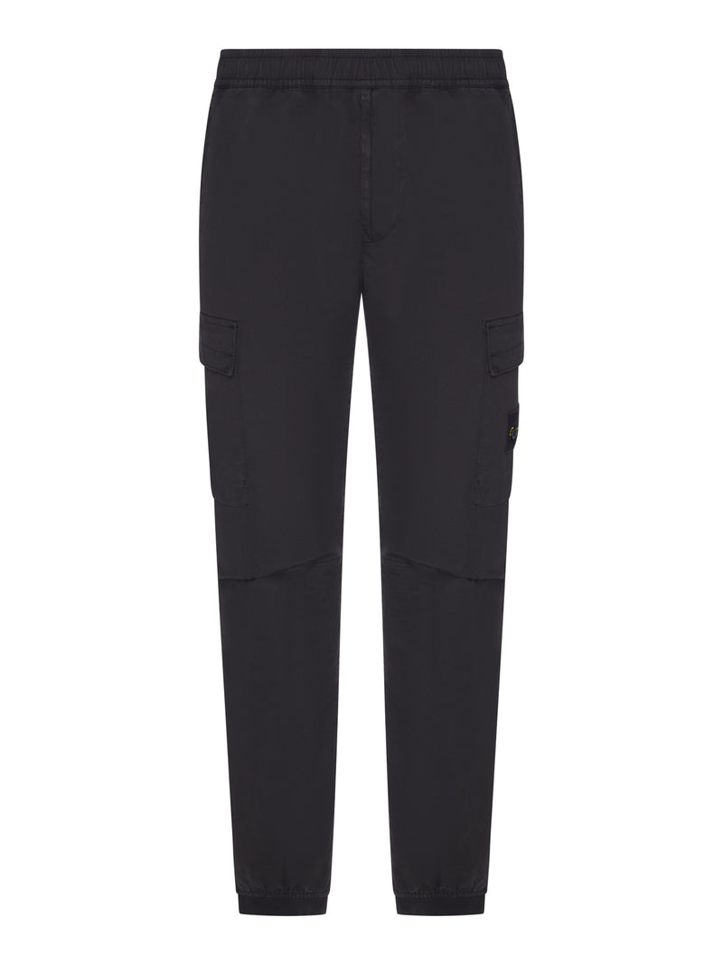 PANTALONE JOGGER VESTIBILITÀ REGULAR TAPERED CON VITA ELASTICIZZATA