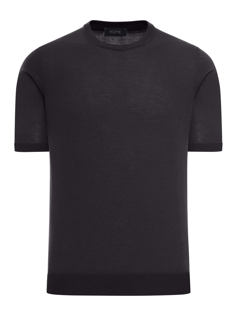 T-SHIRT GIROCOLLO IN MAGLIA DI COTONE