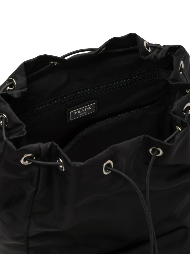 ZAINO IN RE-NYLON E PELLE SAFFIANO