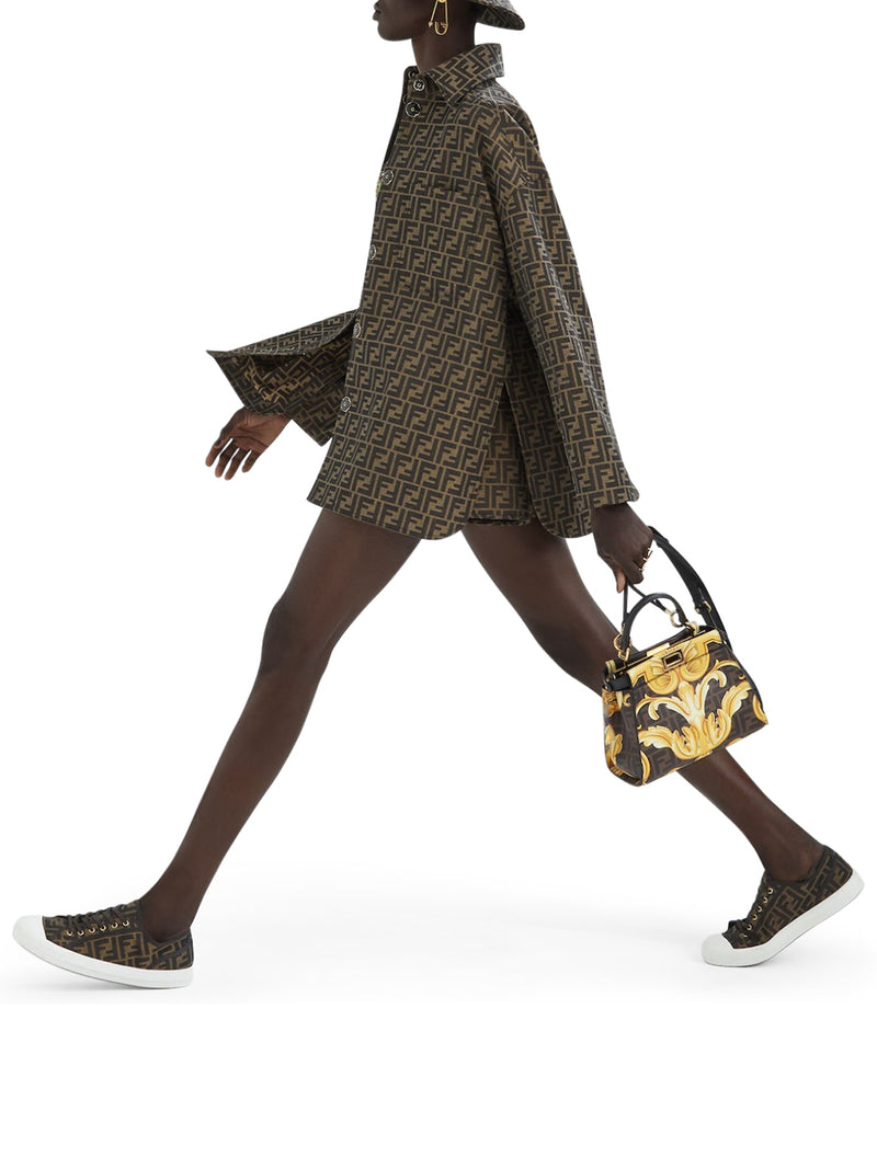 SNEAKER DOMINO LOW TOP IN TESSUTO FF