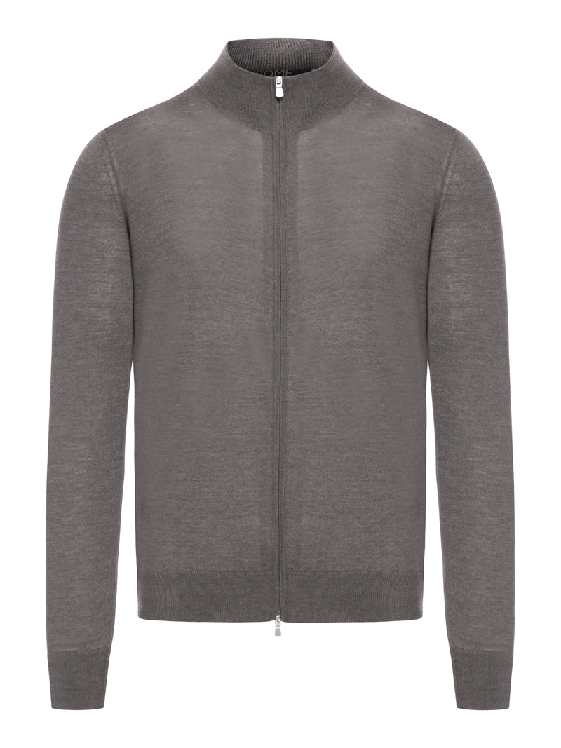 MAGLIA FULL ZIP IN VIRGIN WOOL