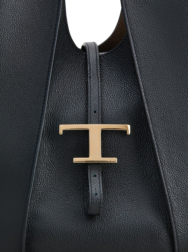 BORSA PICCOLA T TIMELESS IN PELLE MARTELLATA