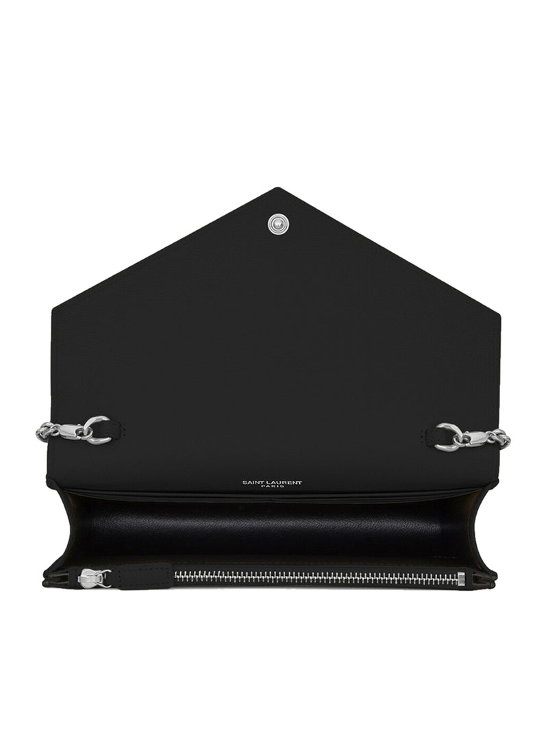 POCHETTE ENVELOPE CON CATENA CASSANDRE CLASSICA IN PELLE GRAIN DE POUDRE