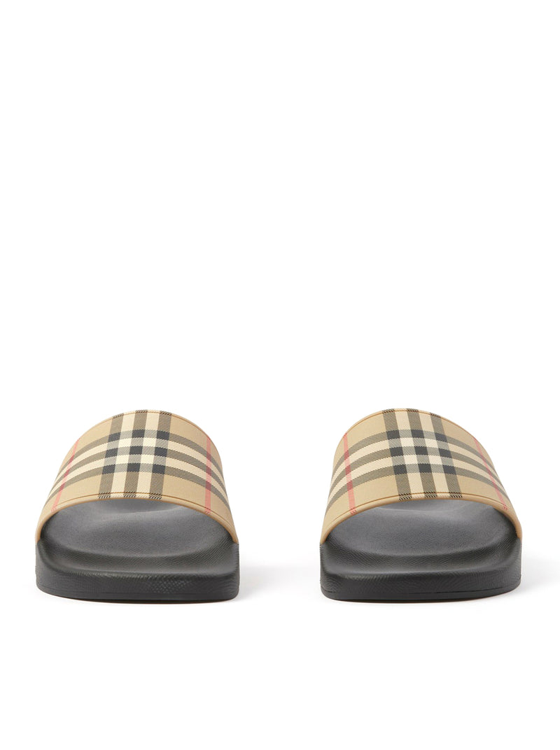 CIABATTE CON MOTIVO VINTAGE CHECK STAMPATO