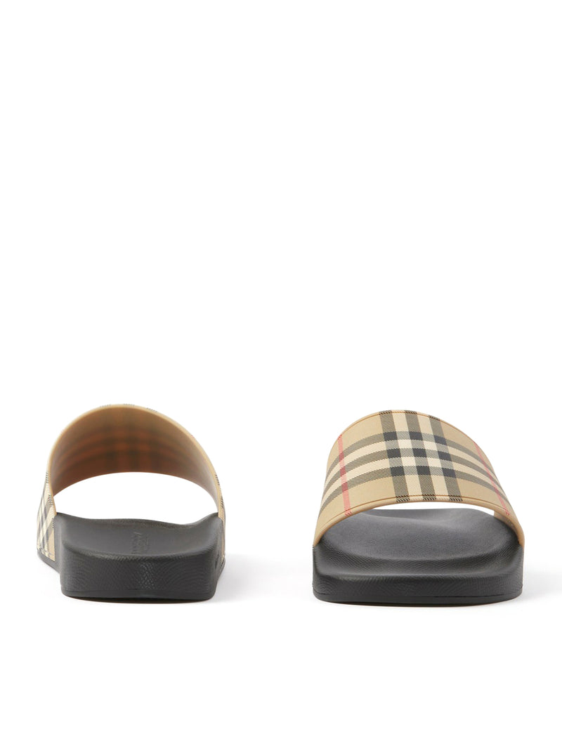 CIABATTE CON MOTIVO VINTAGE CHECK STAMPATO