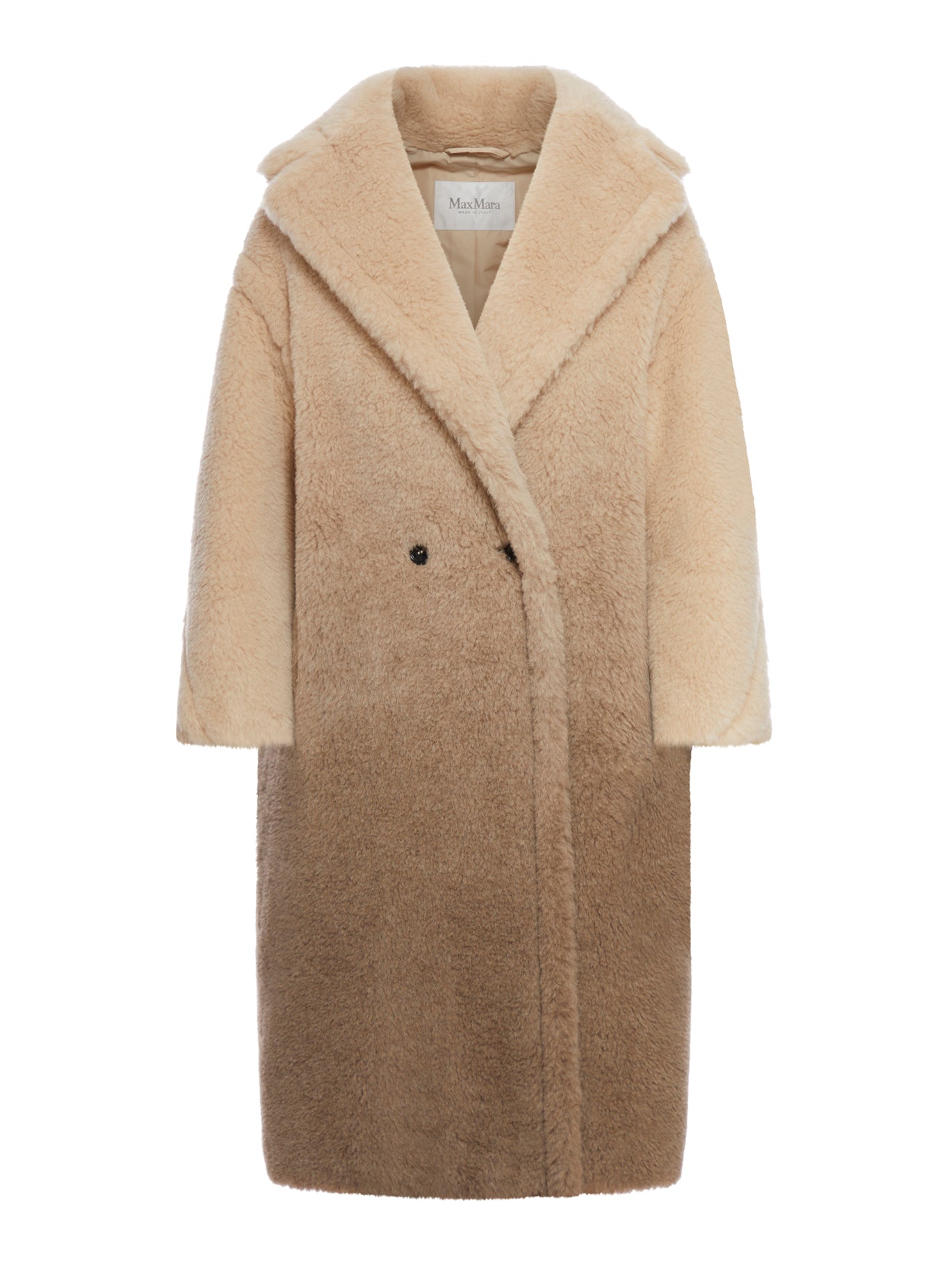 Teddy Bear Icon Coat in lana e alpaca
