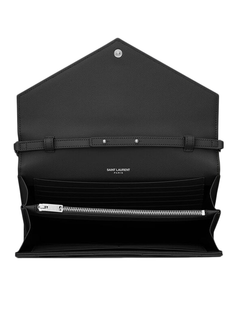 POCHETTE IN PELLE CON CATENA E LOGO CASSANDRE