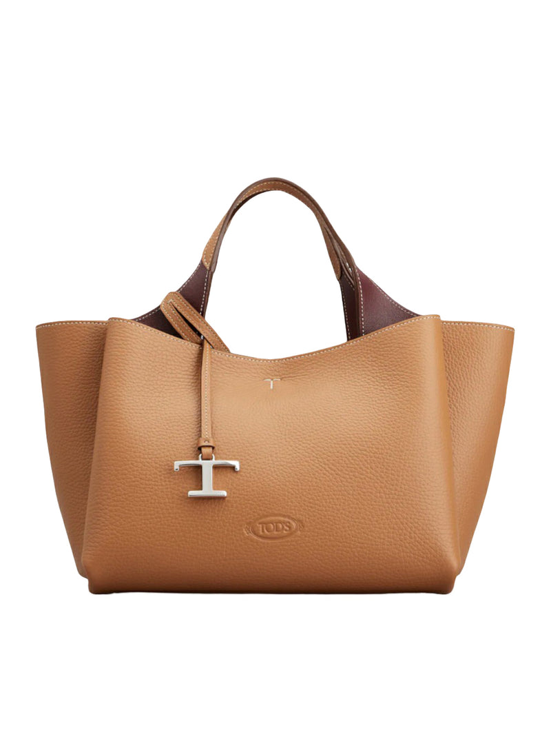 BORSA A MANO MINI IN PELLE MARTELLATA