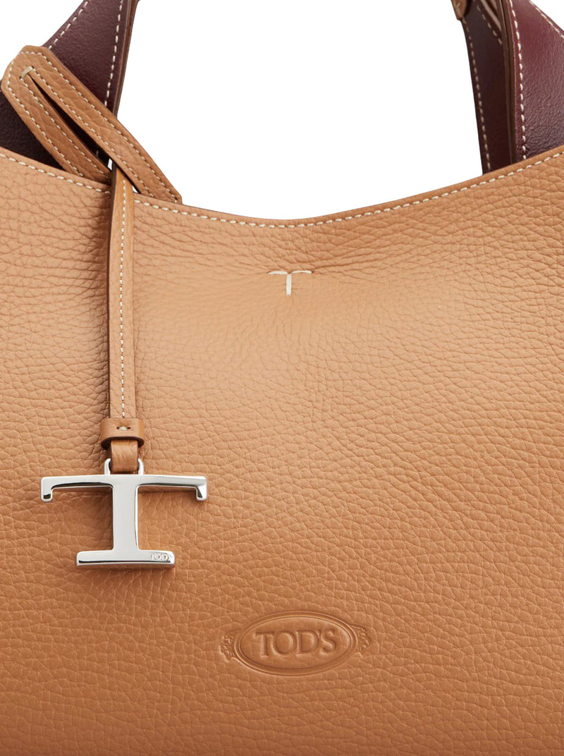 BORSA A MANO MINI IN PELLE MARTELLATA