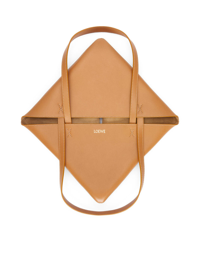 BORSA PUZZLE FOLD TOTE IN PELLE DI VITELLO LUCIDA