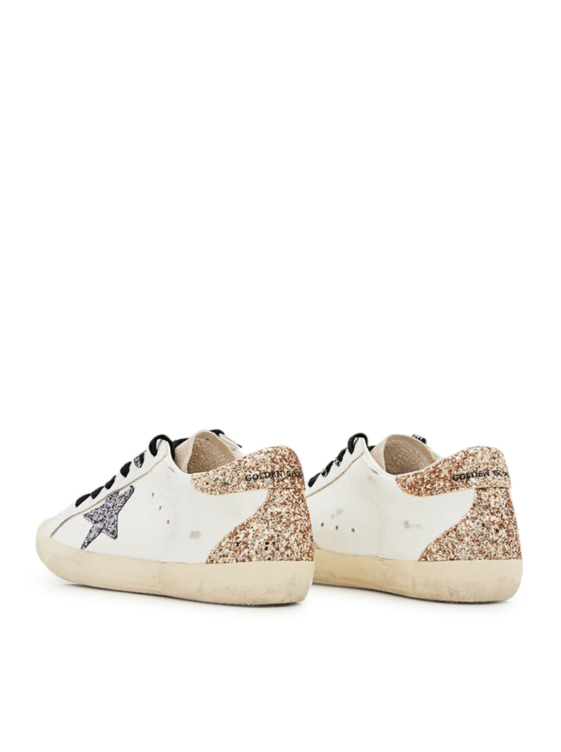 SNEAKERS SUPER-STAR IN PELLE E GLITTER