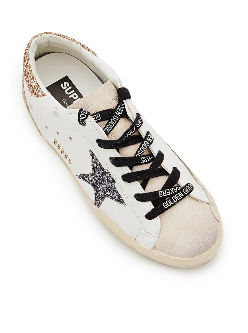 SNEAKERS SUPER-STAR IN PELLE E GLITTER