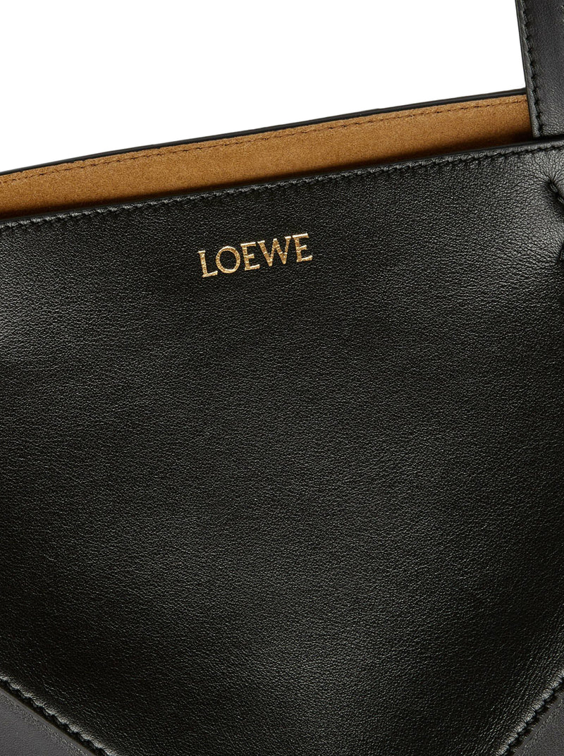 BORSA PUZZLE FOLD TOTE IN PELLE DI VITELLO LUCIDA