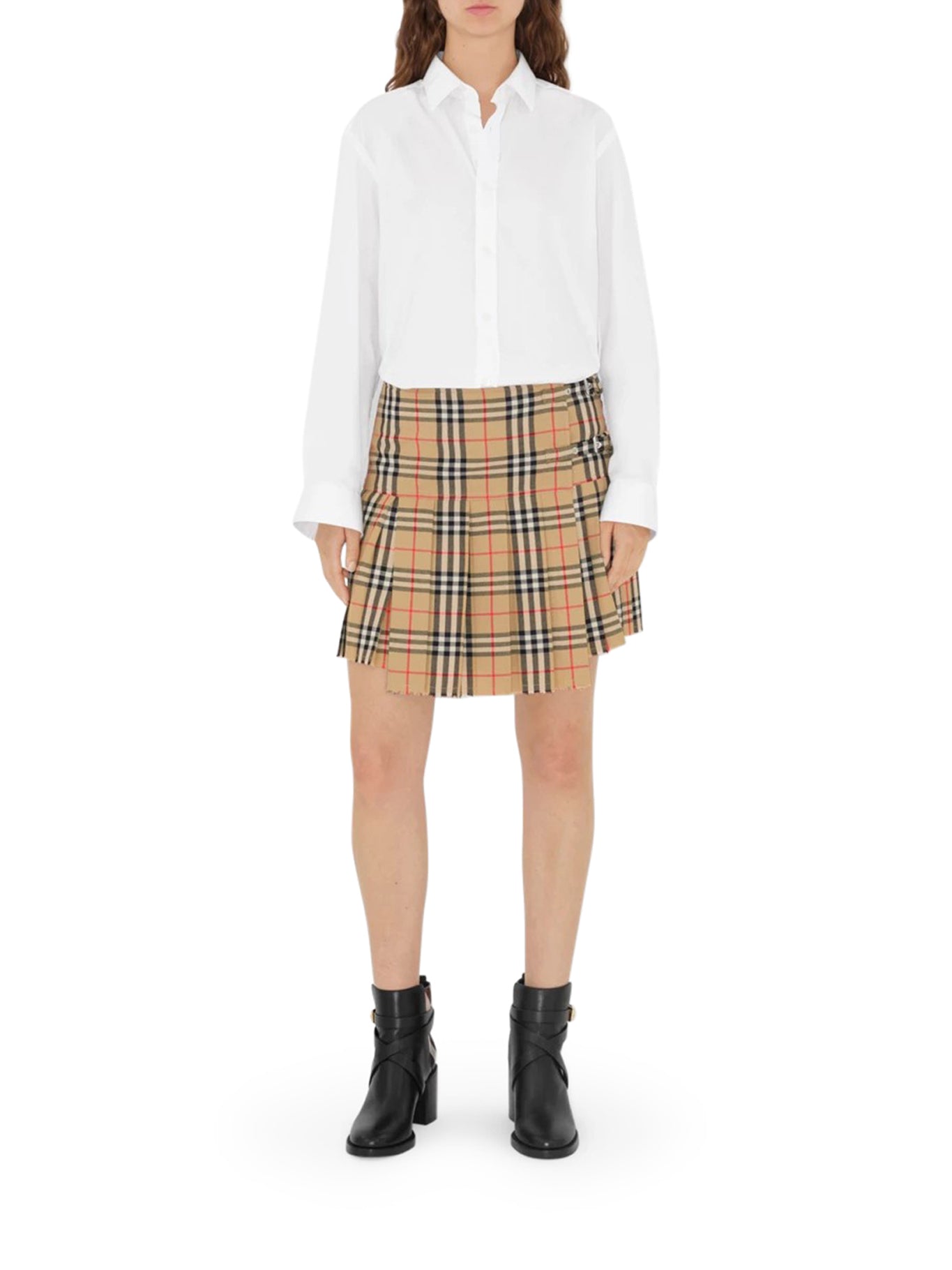 MINIGONNA CON STAMPA VINTAGE CHECK