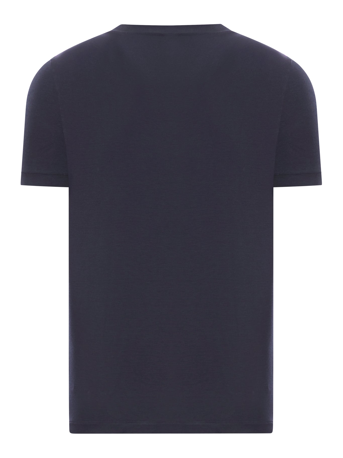 MAGLIA GIROCOLLO A MANICHE CORTE IN JERSEY DI VISCOSA STRETCH