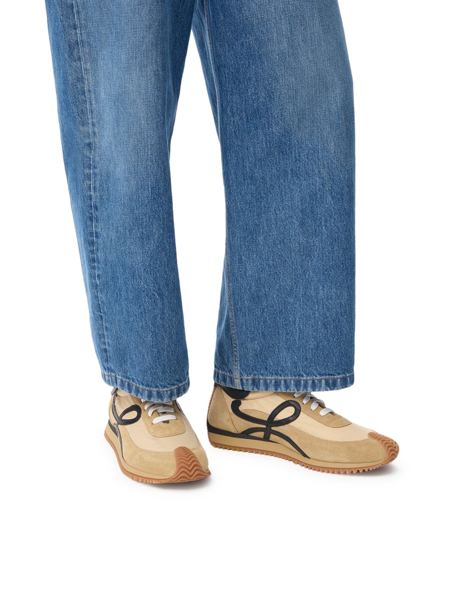 FLOW RUNNER IN NYLON E SUEDE