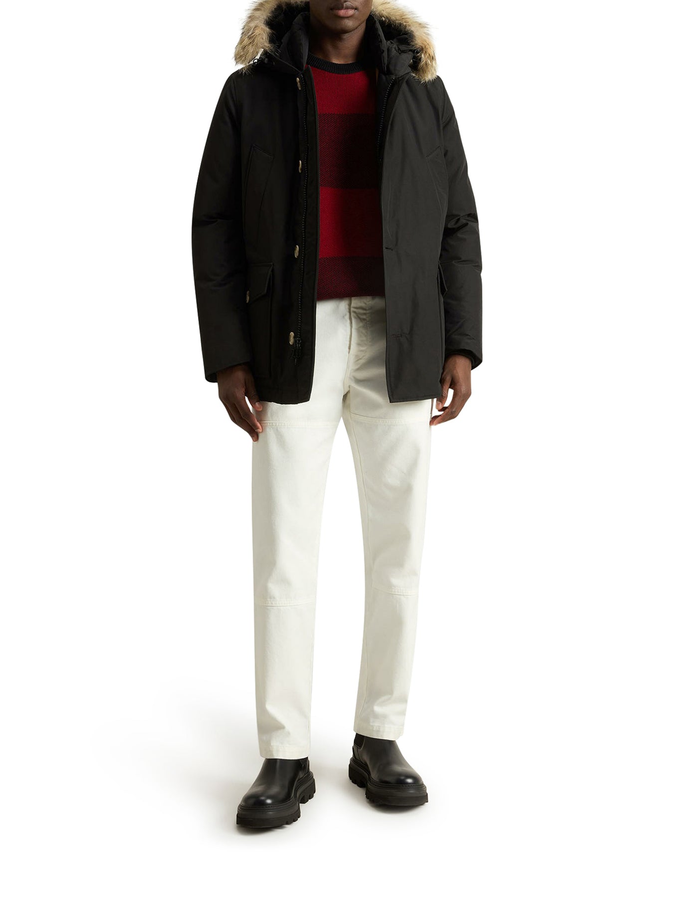 ARCTIC ANORAK IN RAMAR CLOTH CON PELLICCIA REMOVIBILE