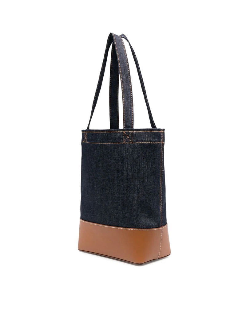 BORSA AXEL PICCOLA IN DENIM E INSERTI IN PELLE