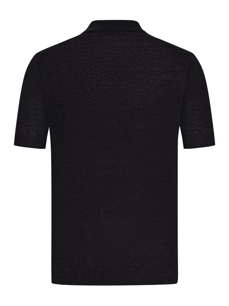 POLO A MANICA CORTA IN LINO