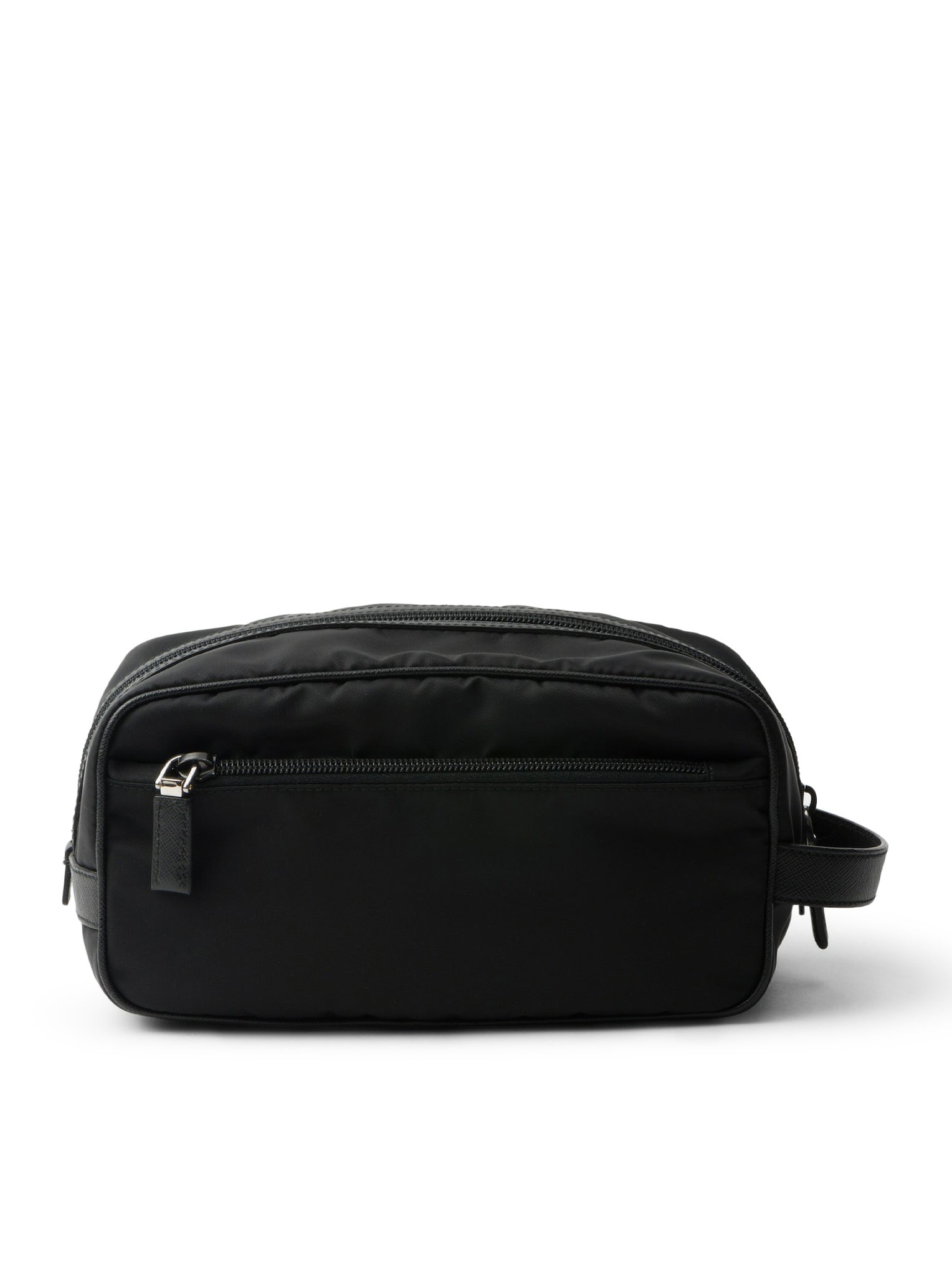 POUCH DA VIAGGIO IN RE-NYLON E SAFFIANO