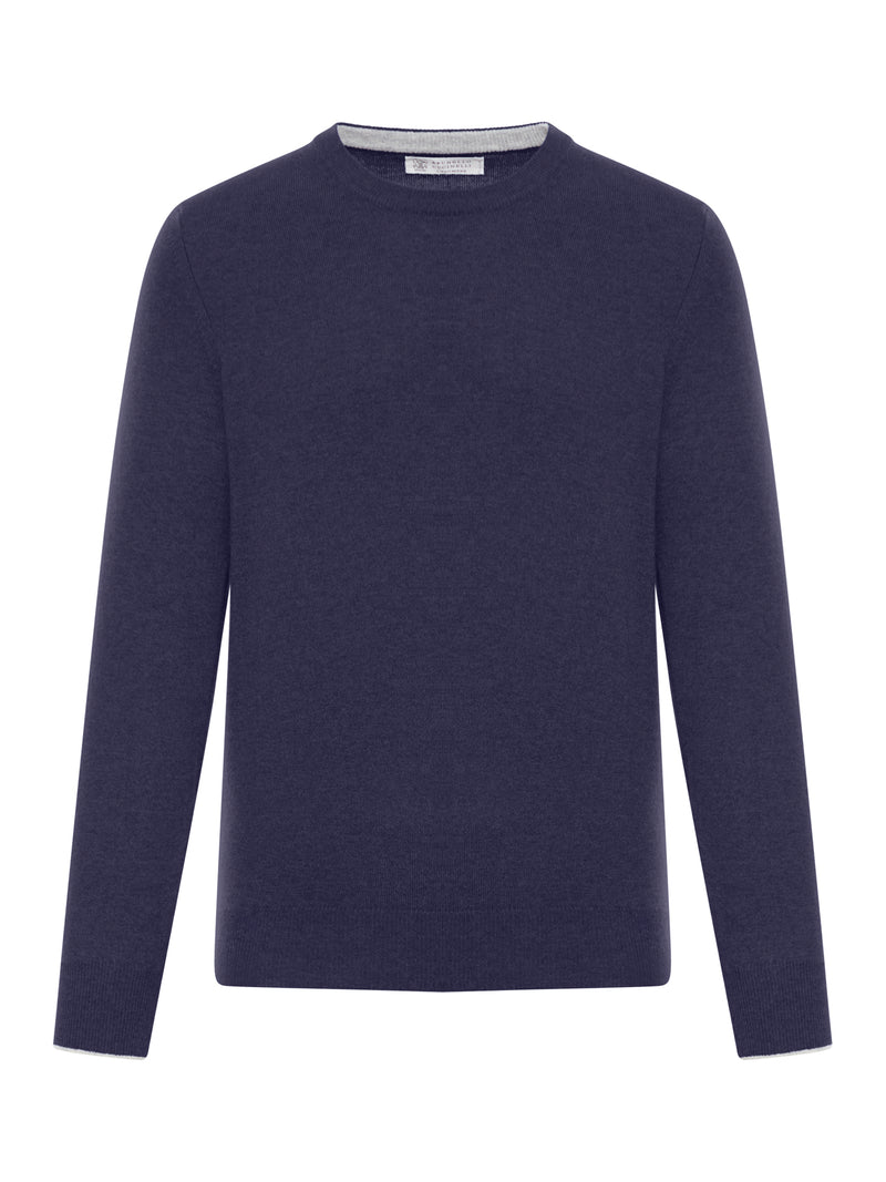 MAGLIONE GIROCOLLLO ESSENTIAL IN CASHMERE