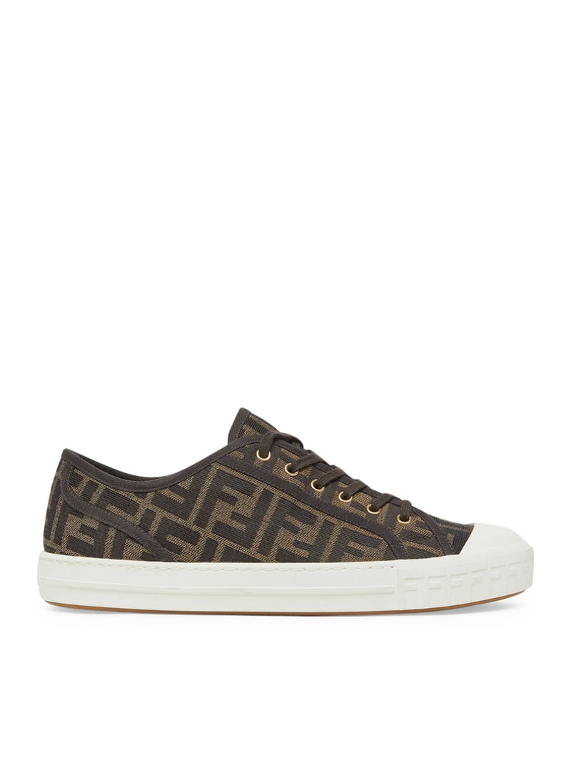 SNEAKER DOMINO LOW TOP IN TESSUTO FF