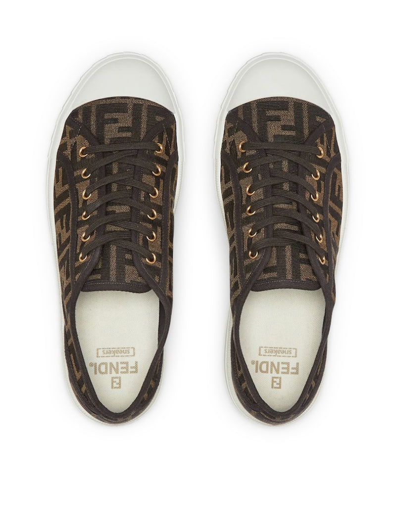 SNEAKER DOMINO LOW TOP IN TESSUTO FF
