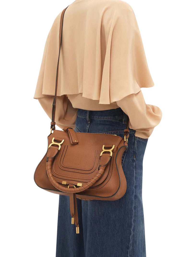 BORSA MERCIE PICCOLA IN PELLE GRANATA