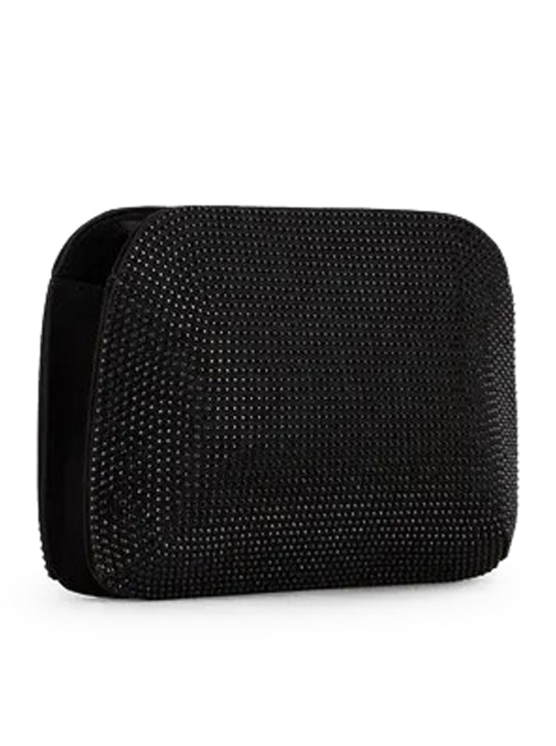 CLUTCH IN RASO E STRASS