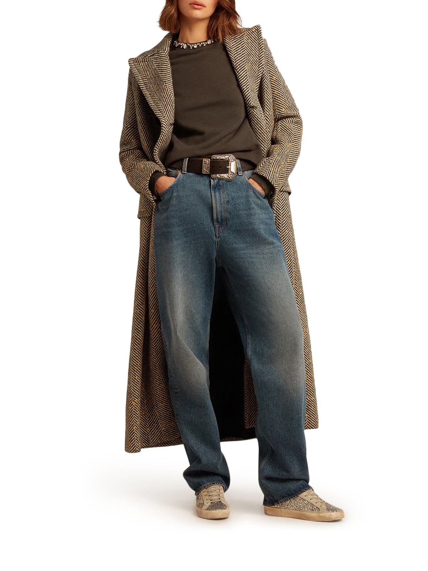 FELPA GIROCOLLO CON CRISTALLI