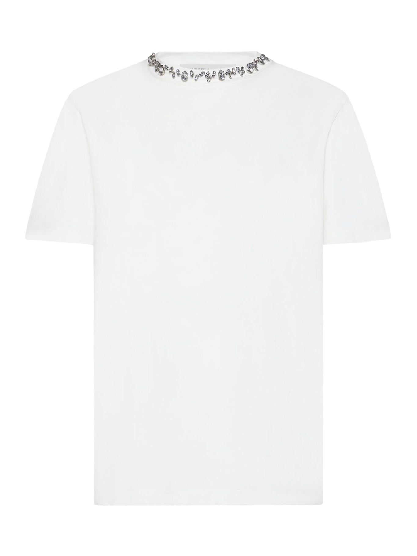 T-SHIRT IN COTONE CON CRISTALLI CABOSHON