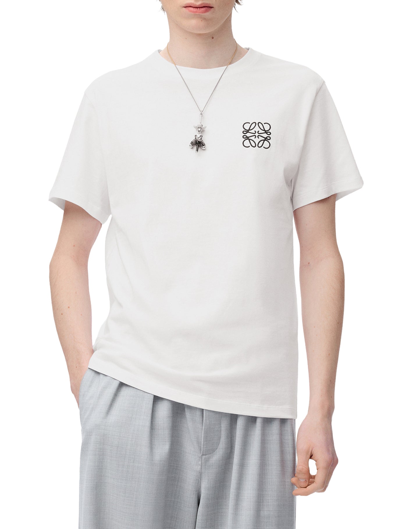 T-SHIRT REGULAR FIT IN COTONE CON ANAGRAM