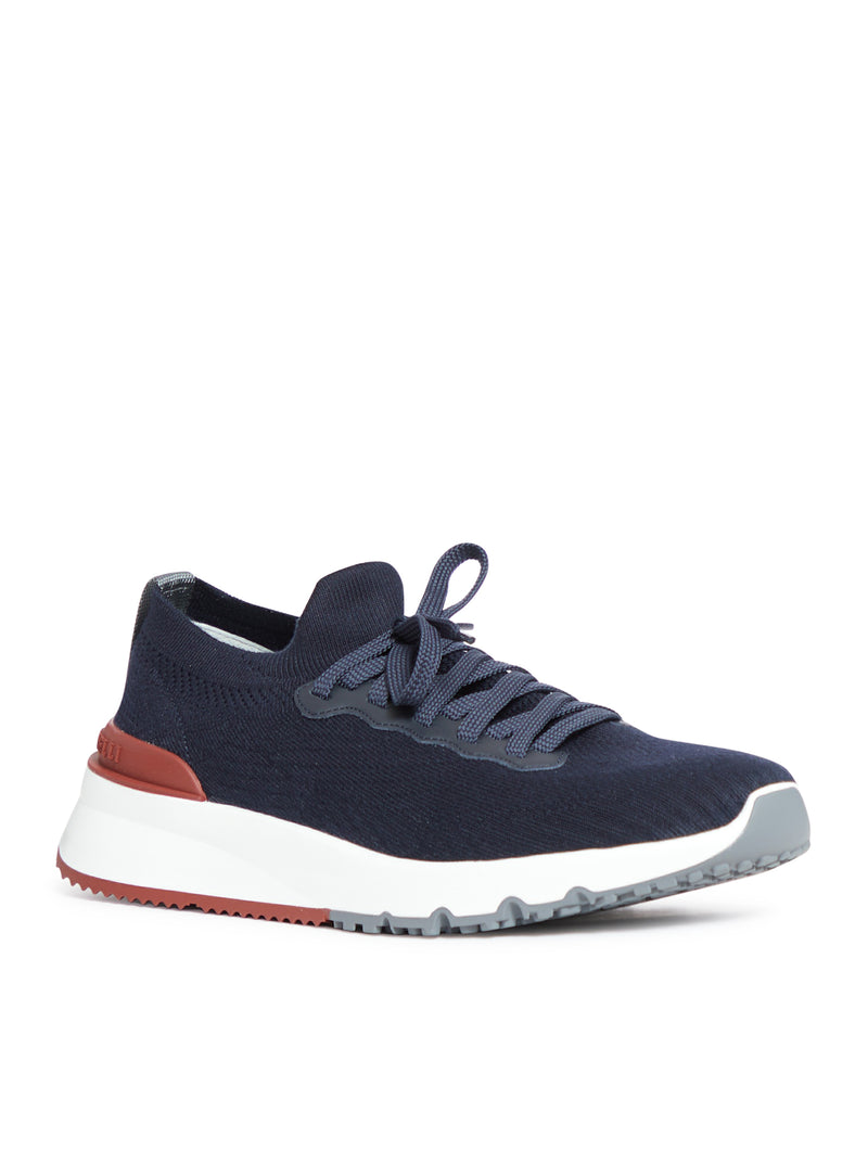 SNEAKERS LOW TOP IN MAGLIA