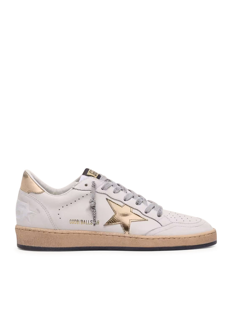 SNEAKERS BALL-STAR CON STELLA DORATA E LINGUETTA SUL TALLONE