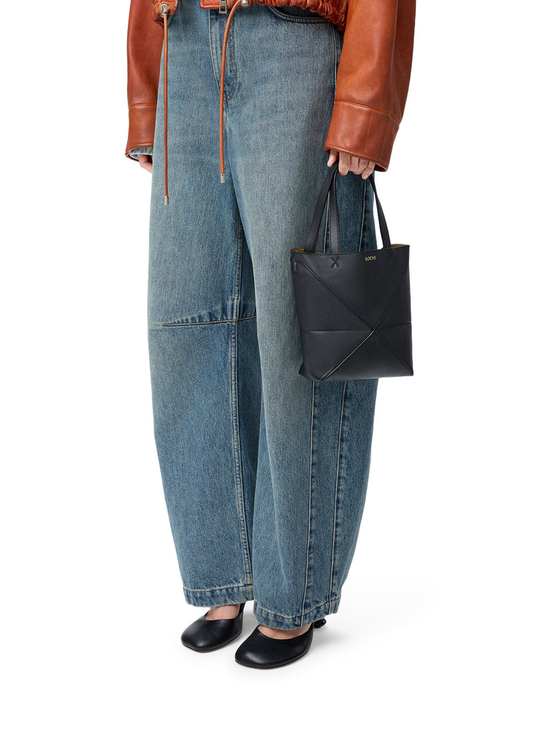 BORSA TOTE PUZZLE FOLD IN PELLE DI VITELLO LUCIDA