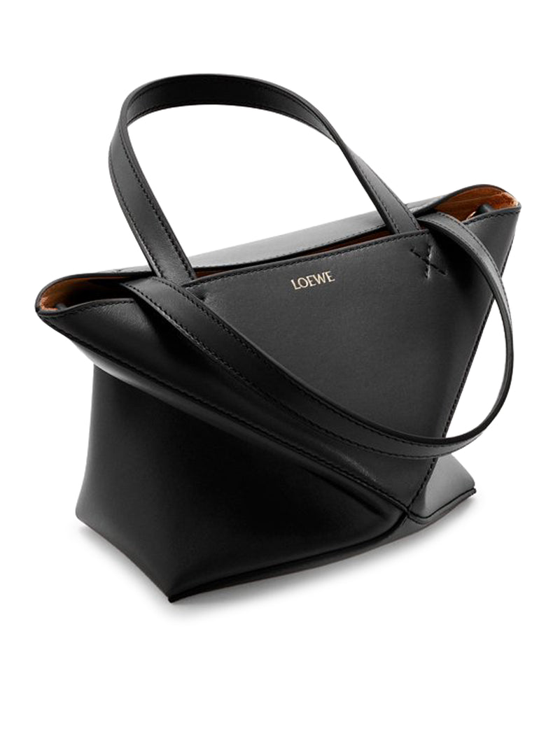 BORSA TOTE PUZZLE FOLD IN PELLE DI VITELLO LUCIDA