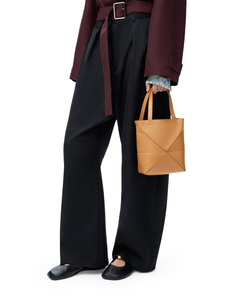 BORSA TOTE PUZZLE FOLD IN PELLE DI VITELLO LUCIDA