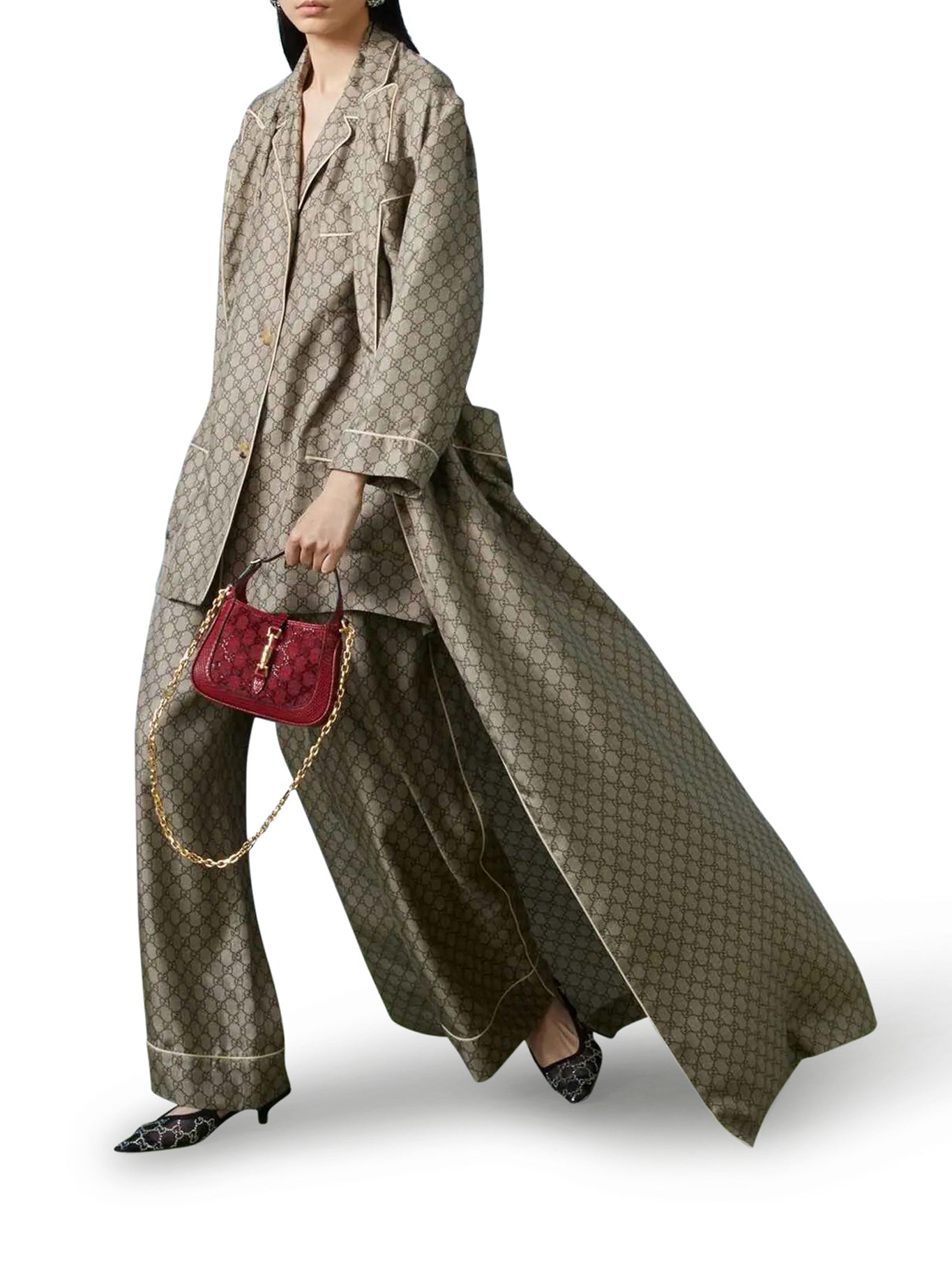 CAMICIA IN SETA GG SUPREME