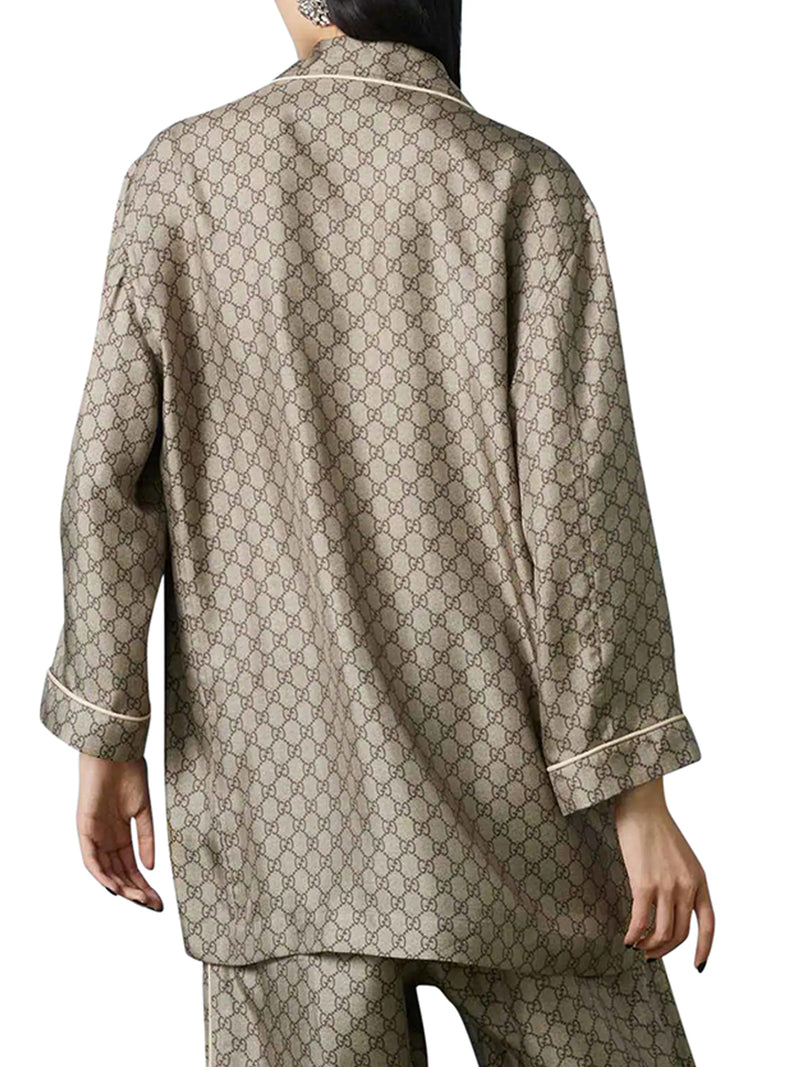 CAMICIA IN SETA GG SUPREME