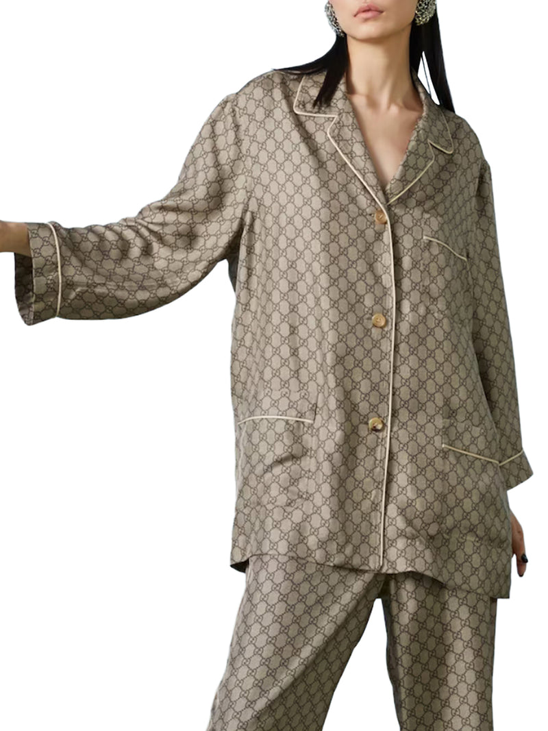 CAMICIA IN SETA GG SUPREME