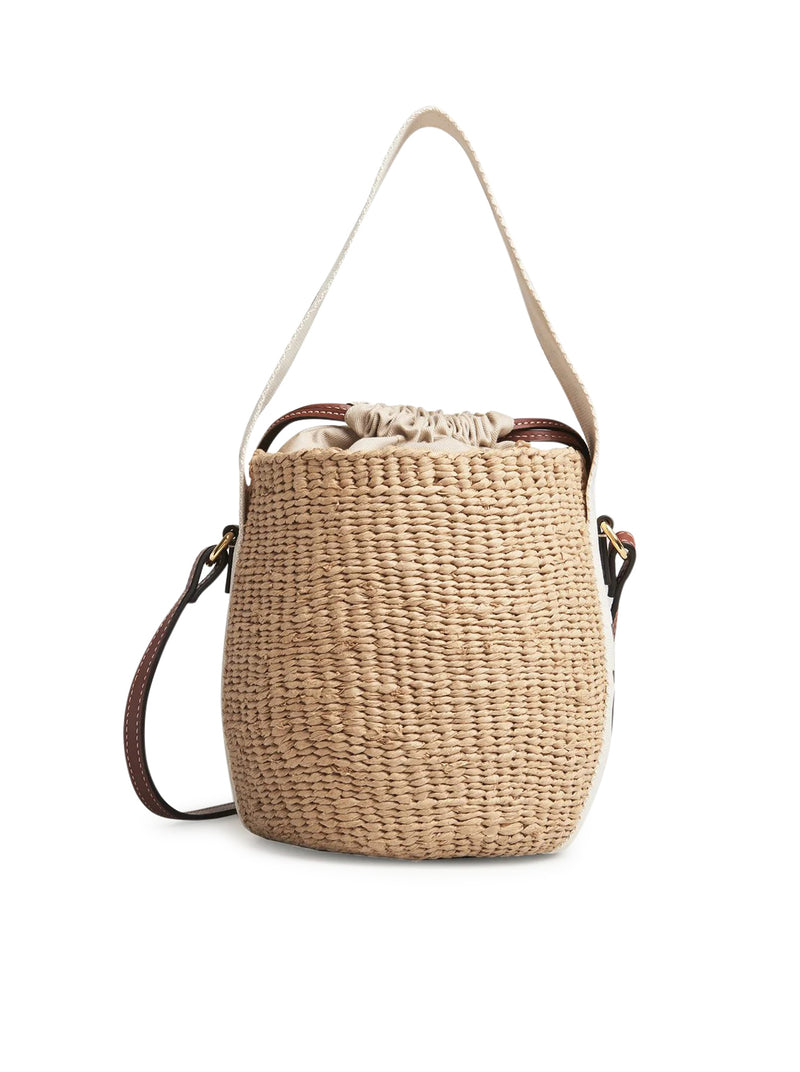 BORSA CESTO WOODY PICCOLA IN FIBRE NATURALI