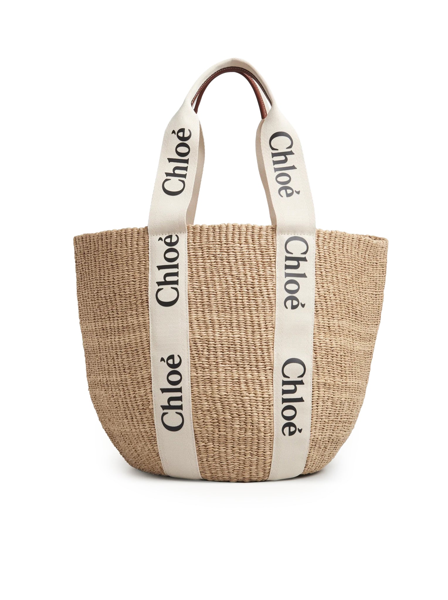 BORSA CESTO WOODY GRANDE IN FIBRE NATURALI