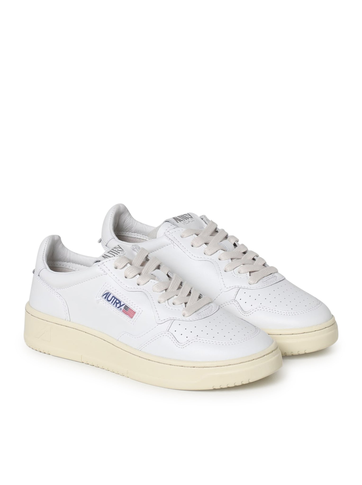 SNEAKERS MEDALIST LOW IN PELLE BIANCA