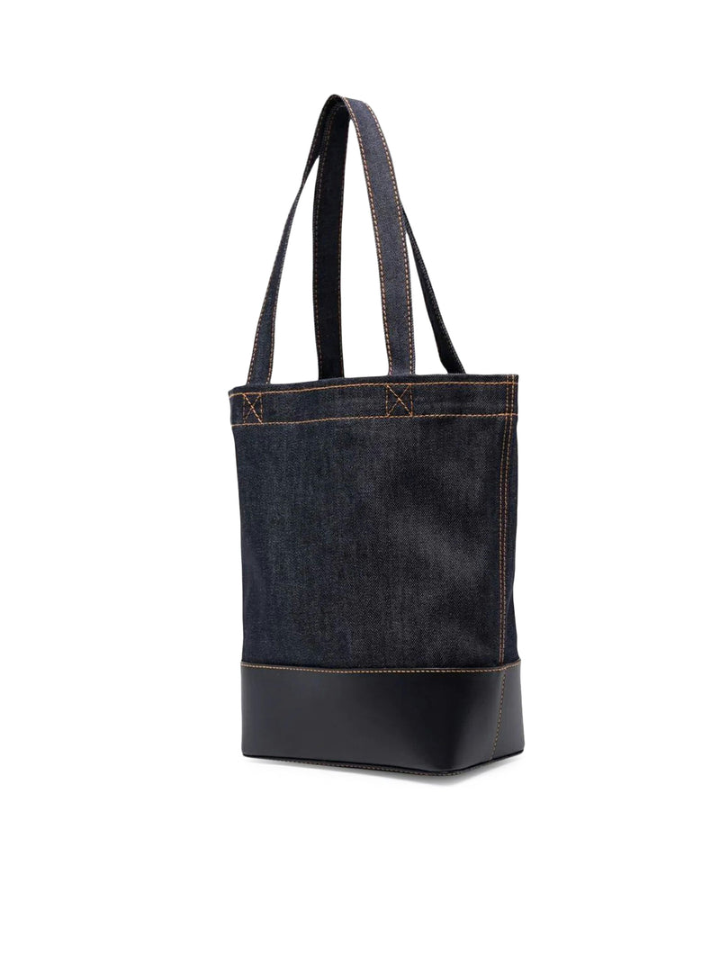 BORSA AXEL PICCOLA IN DENIM E INSERTI IN PELLE