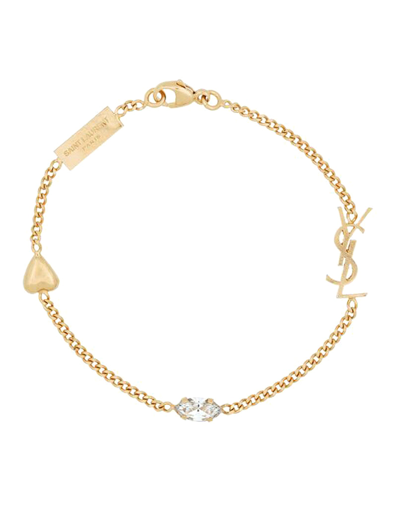 BRACCIALE OPYUM IN METALLO CON CHARM CUORE