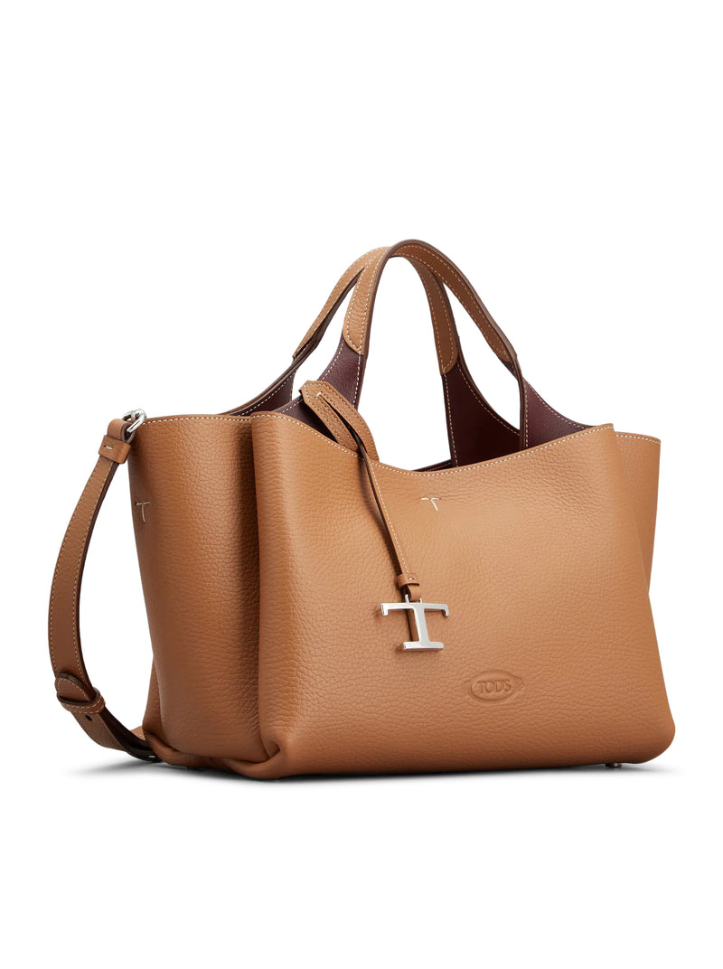 BORSA A MANO MINI IN PELLE MARTELLATA