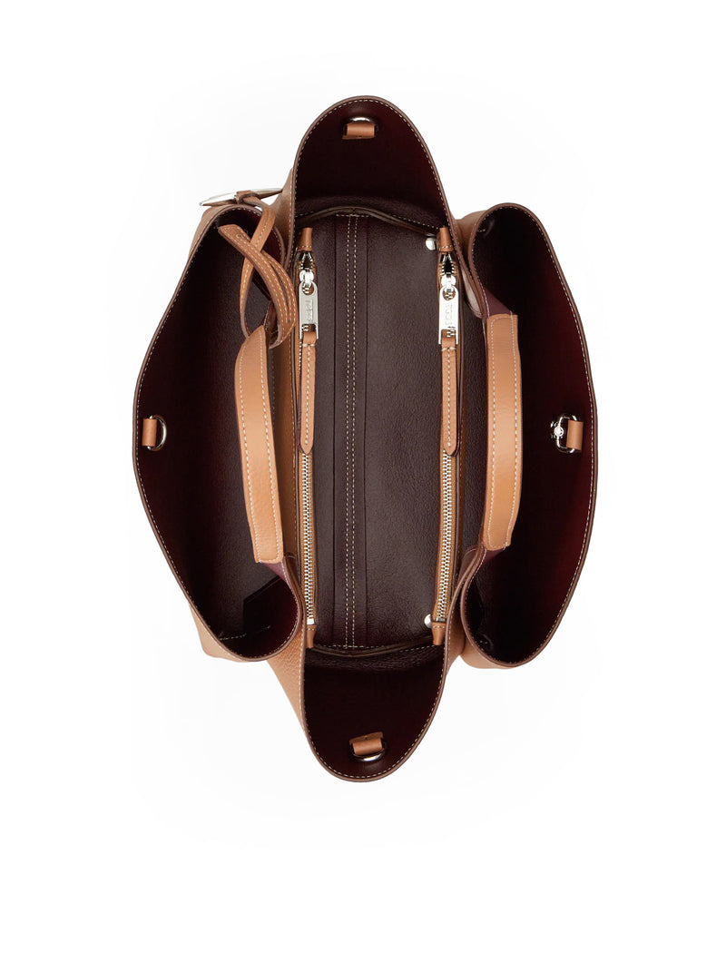 BORSA A MANO MINI IN PELLE MARTELLATA
