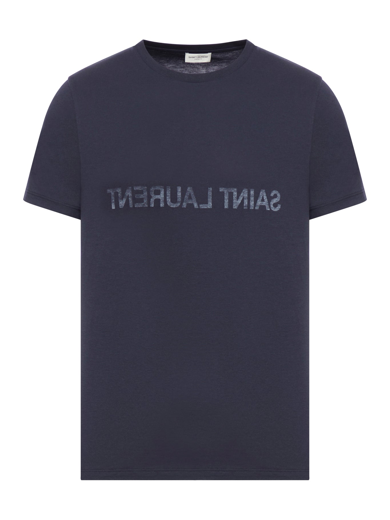 T-shirt in cotone con stampa logo reverse