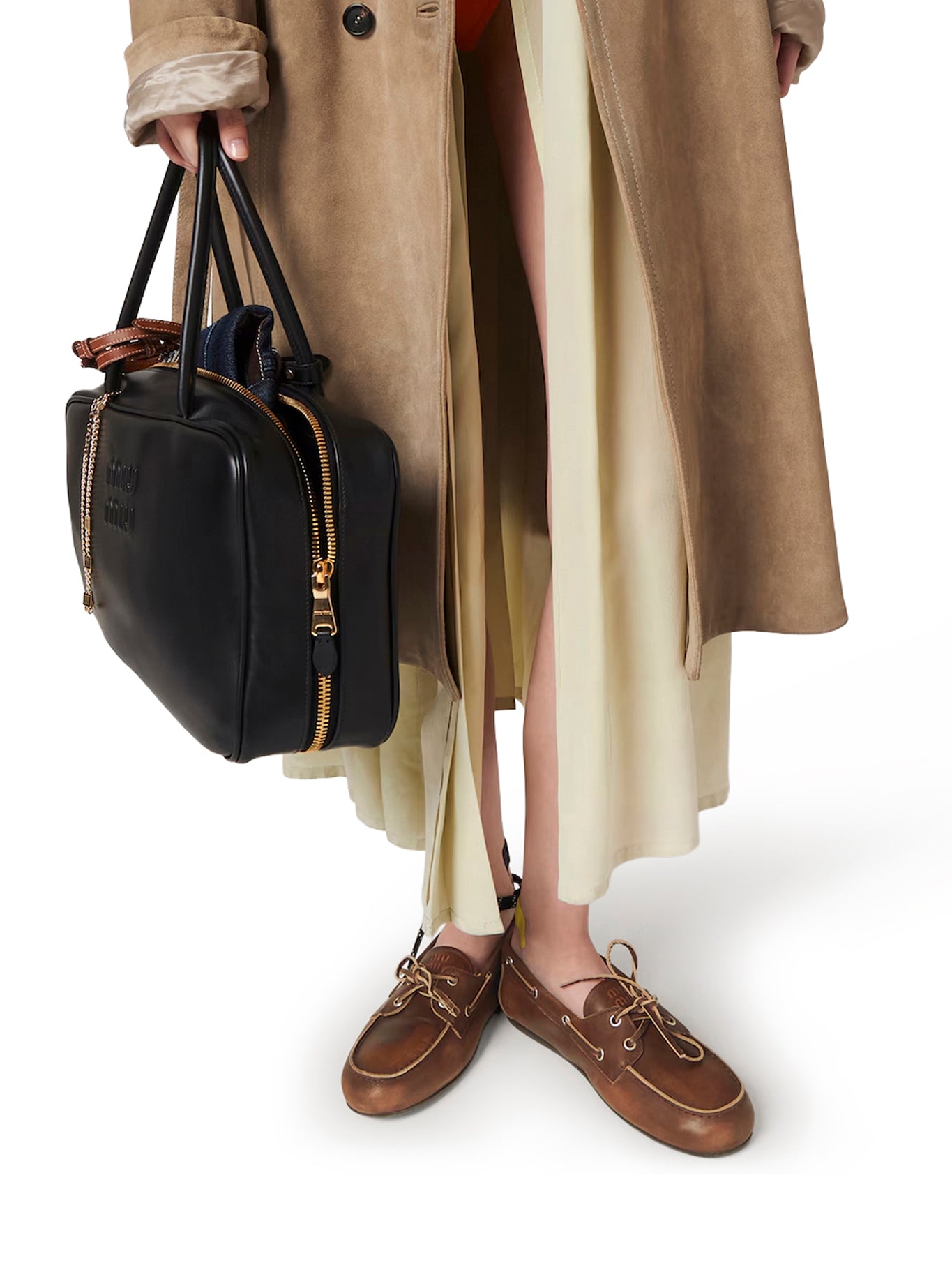 MOCASSINI DA BARCA SFODERATI IN PELLE DECOLORATA